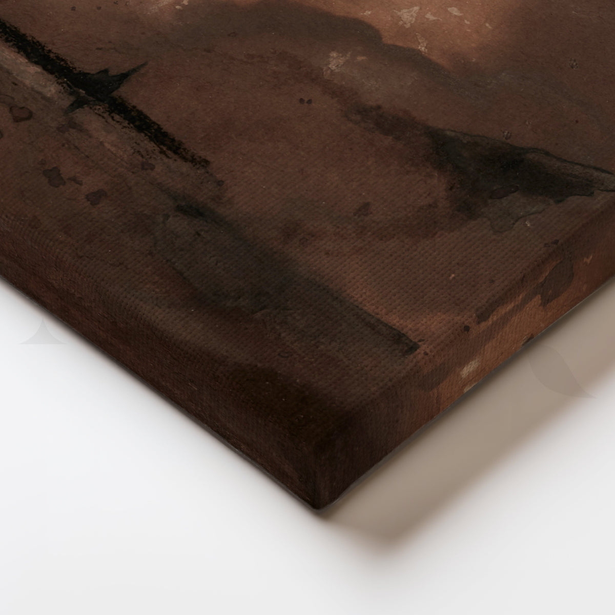 Umber Storm Canvas Canvas Artwork – Asha Art Studio – Image 2