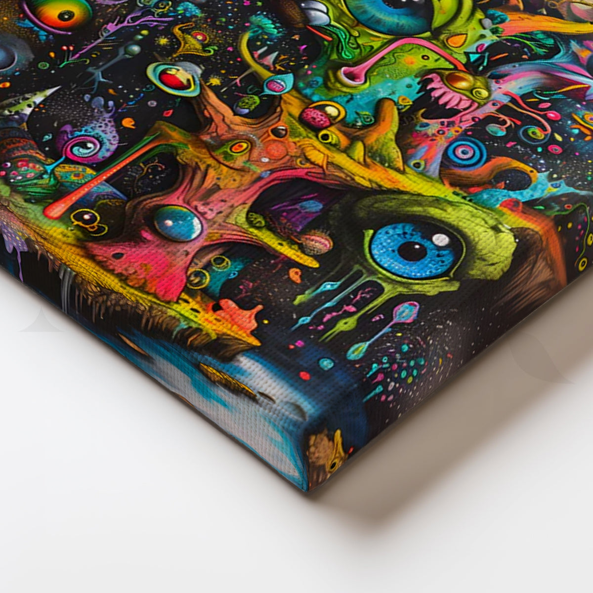 Psychedelic Dreamscape Canvas Painting for Game Room – Asha Art Studio – Image 2