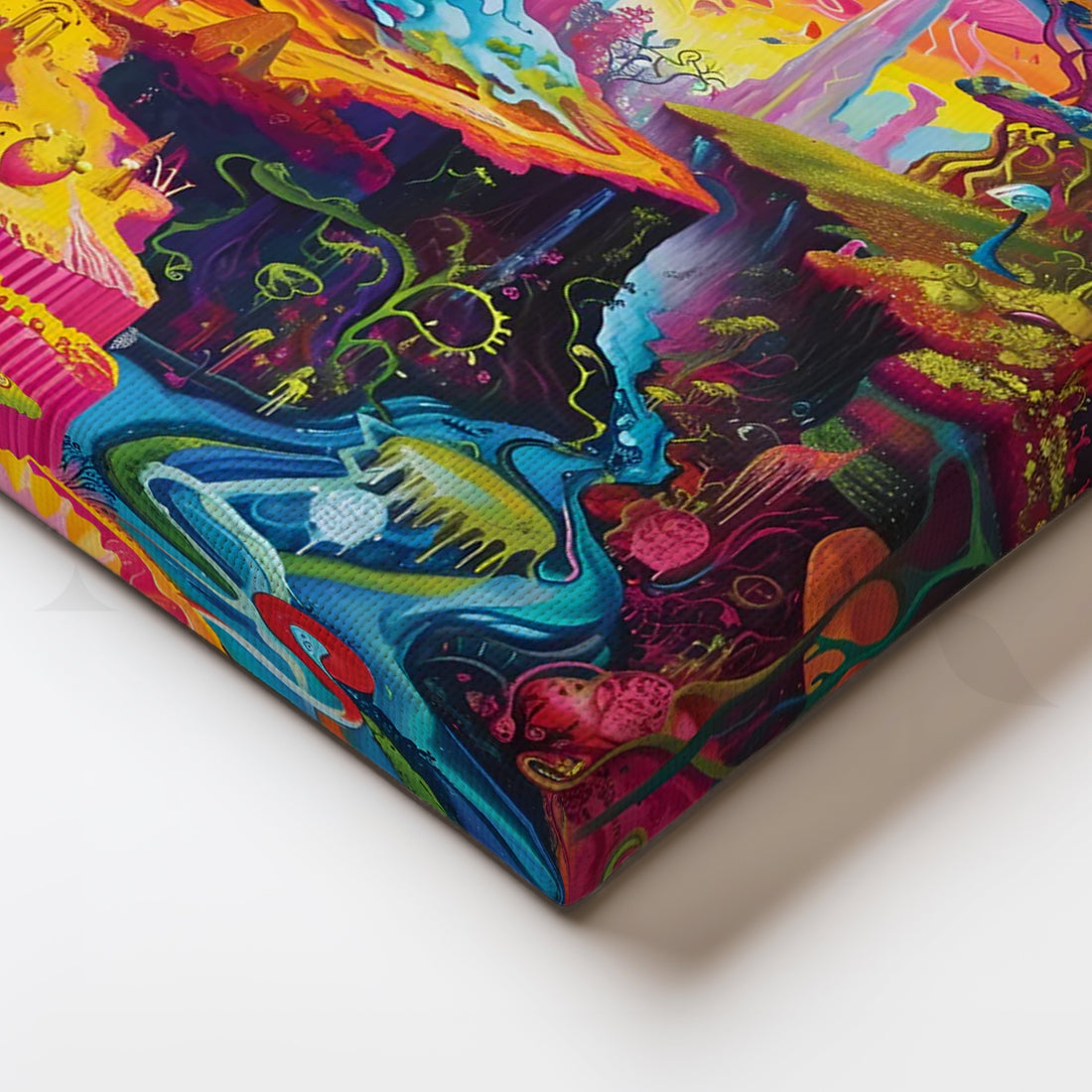 Cosmic Meltscape Canvas Painting for Home Office – Asha Art Studio
