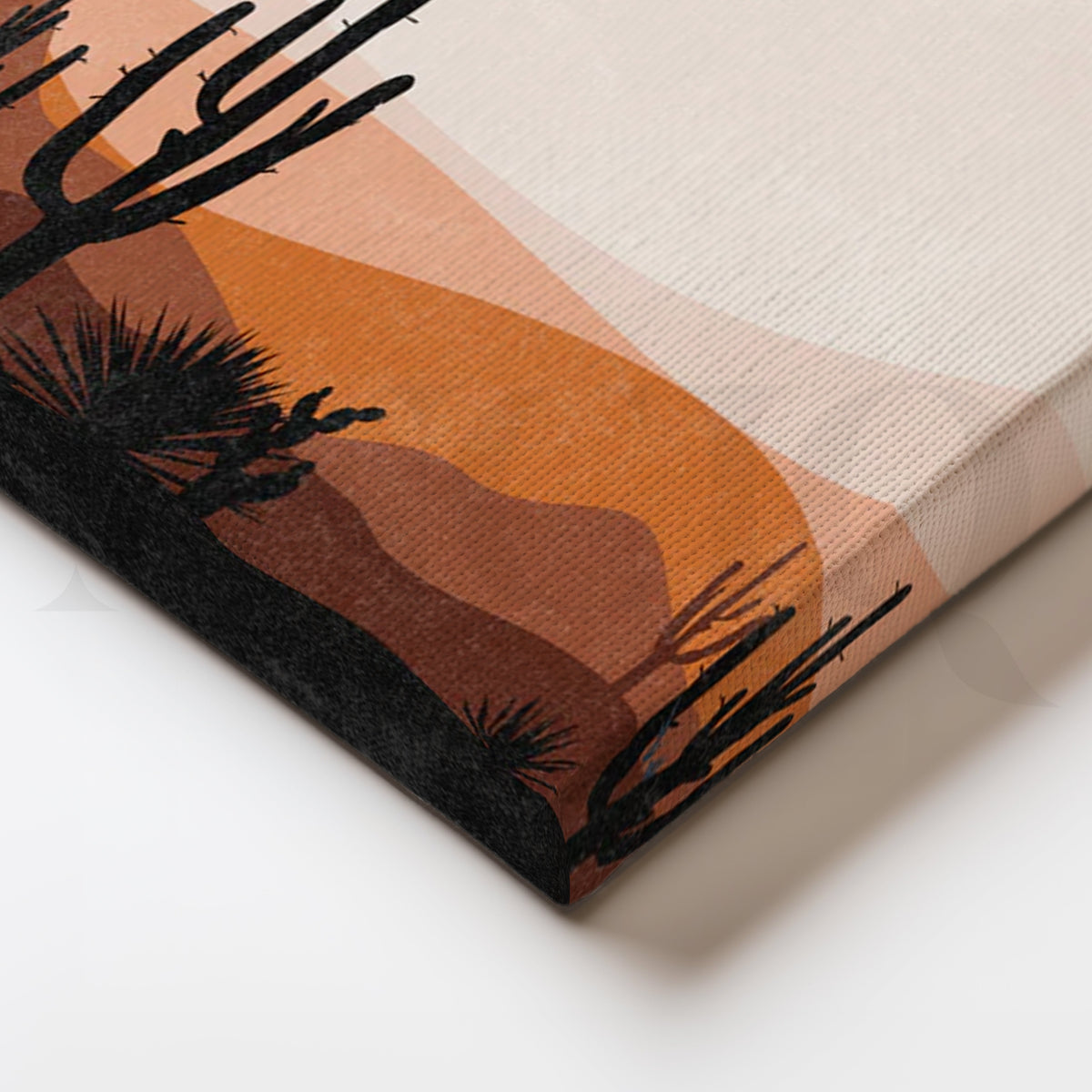 Cactus Sunset Dunes Canvas Painting for Modern Living Room – Asha Art Studio – Image 2
