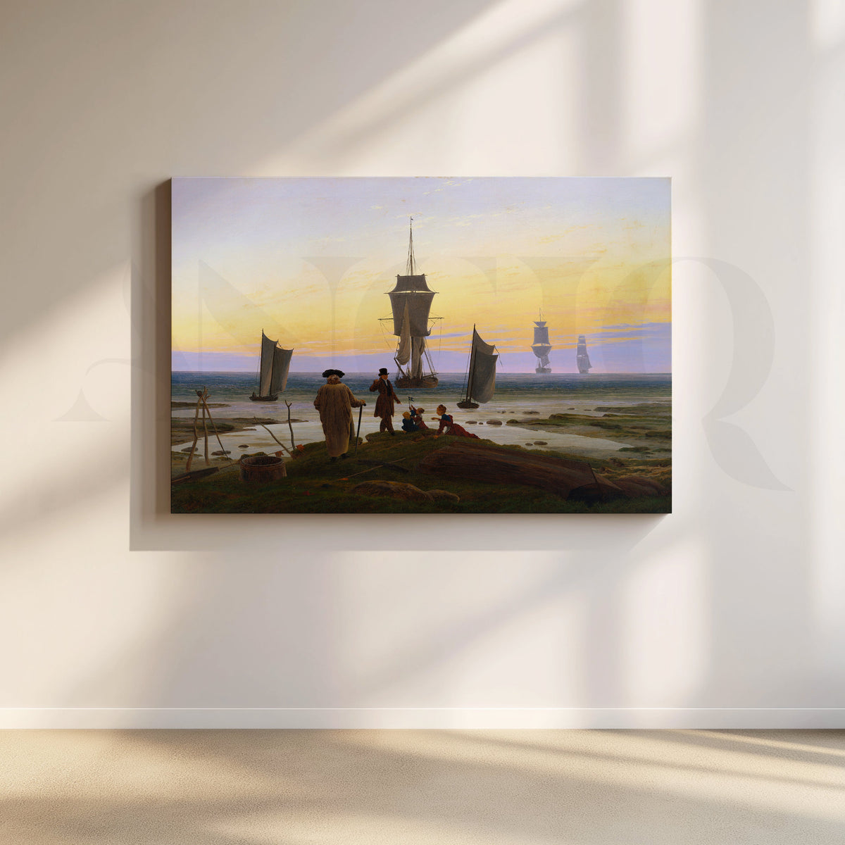 Harbor Gatherings at Sunset Artwork – Asha Art Studio