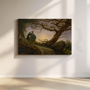 Moonlit Contemplation Canvas Artwork – Asha Art Studio