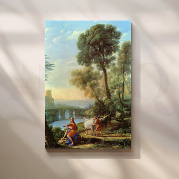Arcadian Pastoral Canvas Artwork – Asha Art Studio