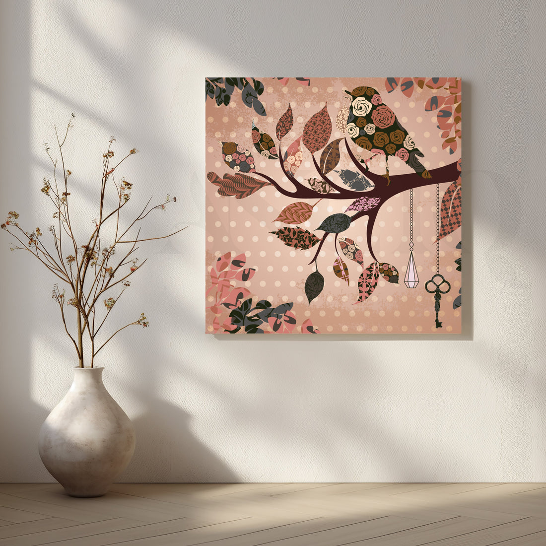 Whispering Branches Canvas Artwork – Asha Art Studio