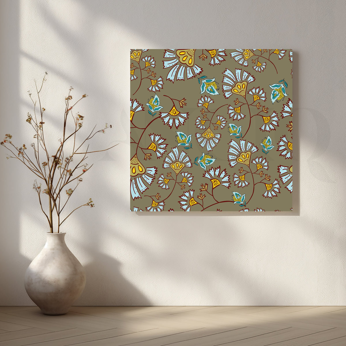 Pastel Meadow Canvas Artwork – Asha Art Studio