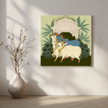 Divine Companions Canvas Artwork – Asha Art Studio
