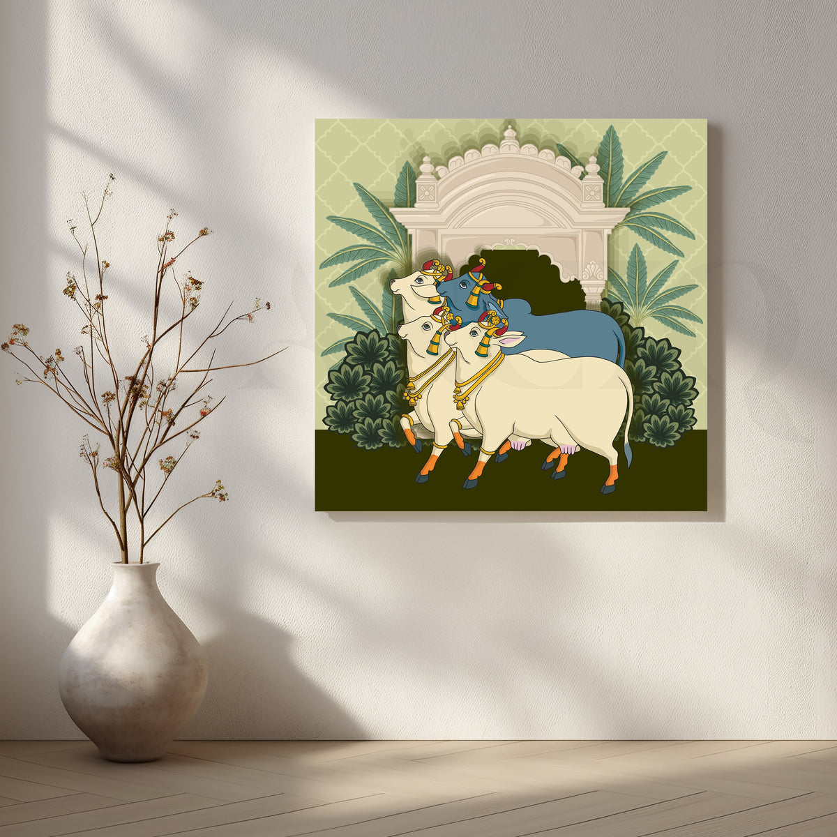 Divine Companions Canvas Artwork – Asha Art Studio