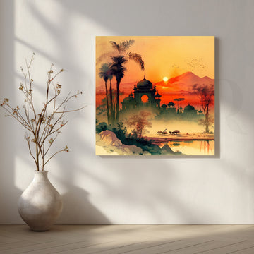 Twilight of Royals Canvas Artwork – Asha Art Studio