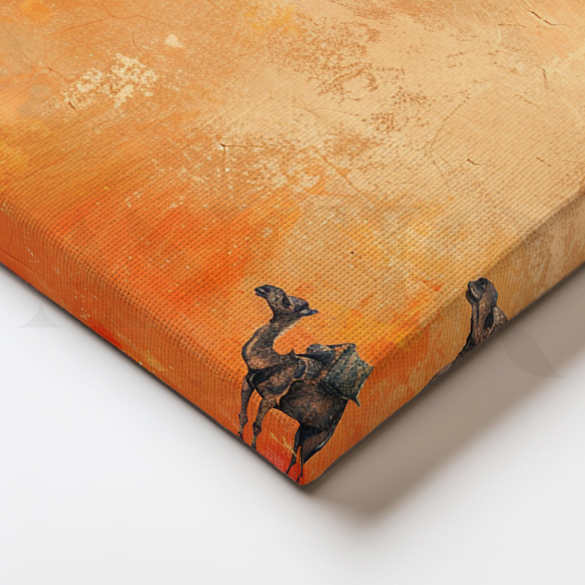 Golden Caravan Canvas Artwork – Asha Art Studio – Image 2
