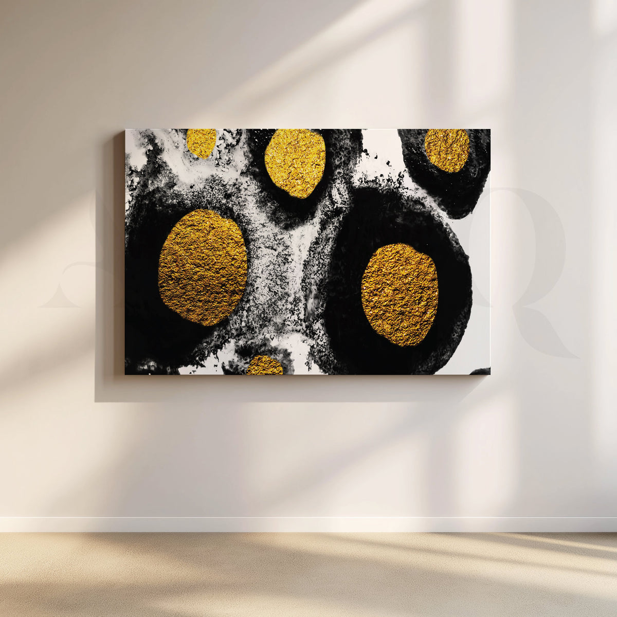 Circular Serenity Canvas Artwork – Asha Art Studio