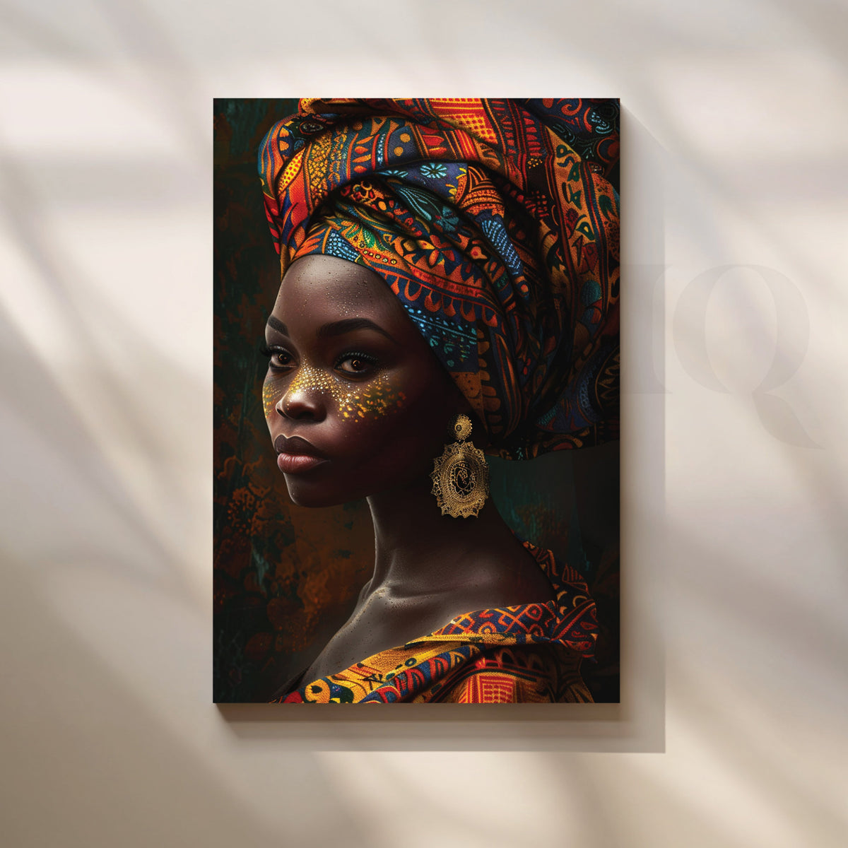 Queen in Hues of Bronze Canvas Artwork – Asha Art Studio