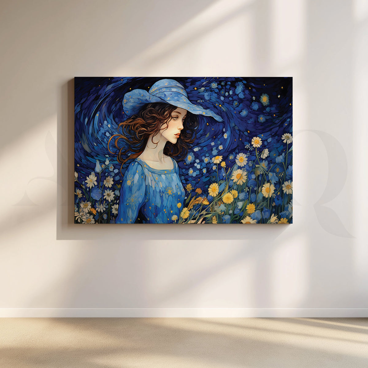 Blooming Reverie Canvas Wall Artwork – Asha Art Studio