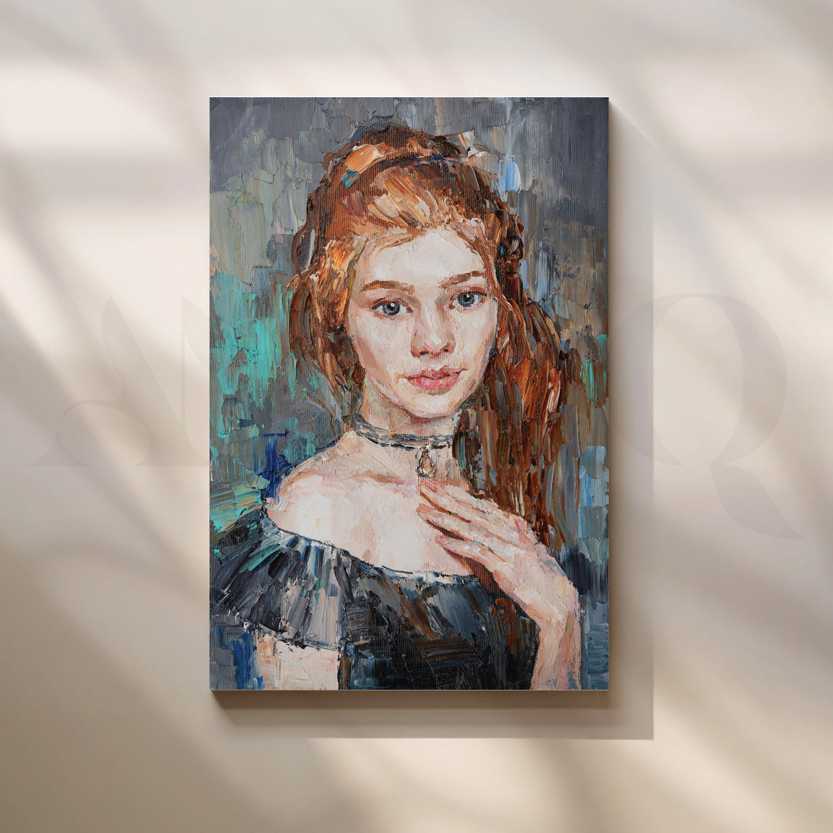 The Enigma of a Girl Canvas Artwork – Asha Art Studio