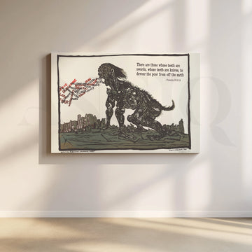 Devour the Poor Canvas Artwork – Asha Art Studio
