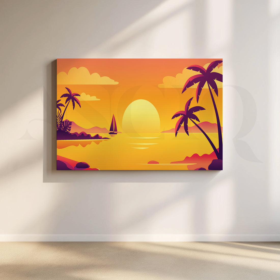 Eternal Horizon Canvas Artwork – Asha Art Studio
