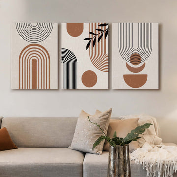 Boho Arch Abstract Gallery Wall Set of 3 - 18 x 24 Inches – Asha Art Studio