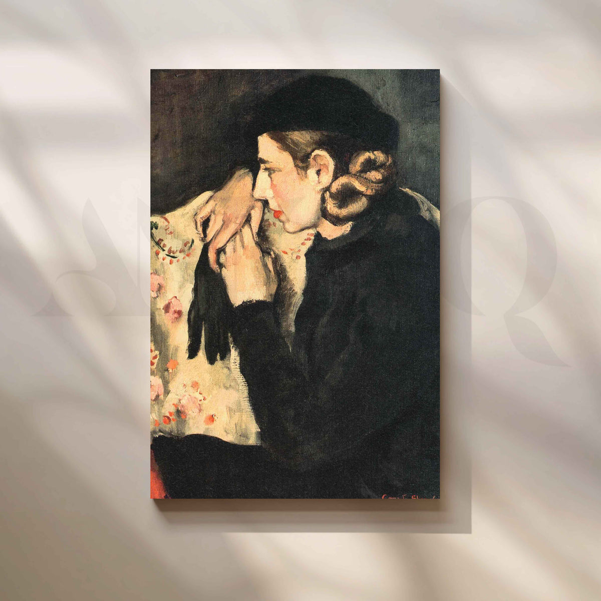 Denise Proutaux by Amrita Sher-Gil Canvas Artwork – Asha Art Studio