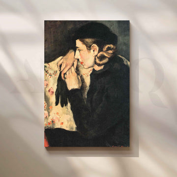 Denise Proutaux by Amrita Sher-Gil Canvas Artwork – Asha Art Studio