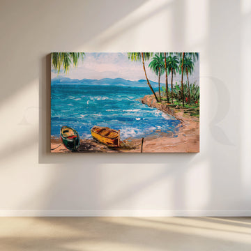 Paradise Cove Canvas Artwork – Asha Art Studio