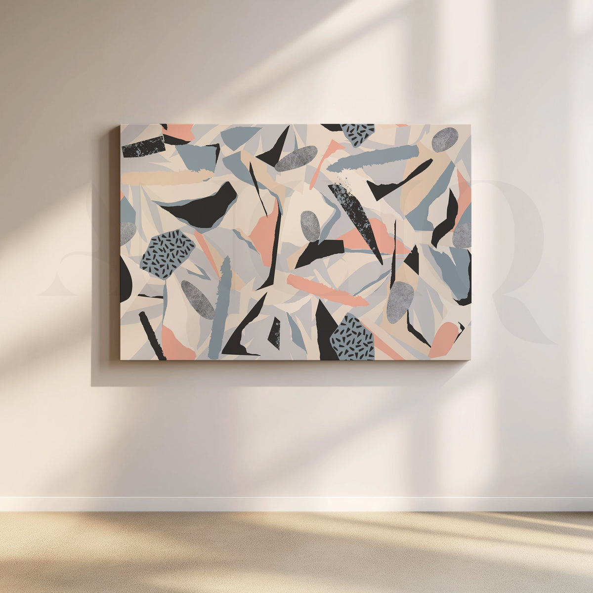 Geometric Canvas Artwork – Asha Art Studio