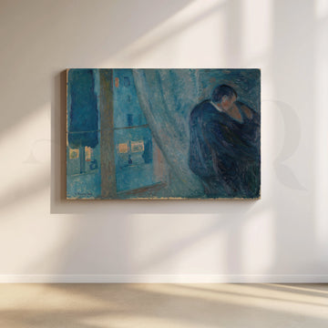 Kiss by the Window (Edvard Munch) Canvas Artwork – Asha Art Studio