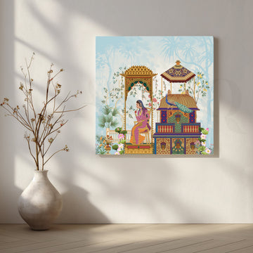 Noblewoman’s Moment of Reflection Artwork – Asha Art Studio