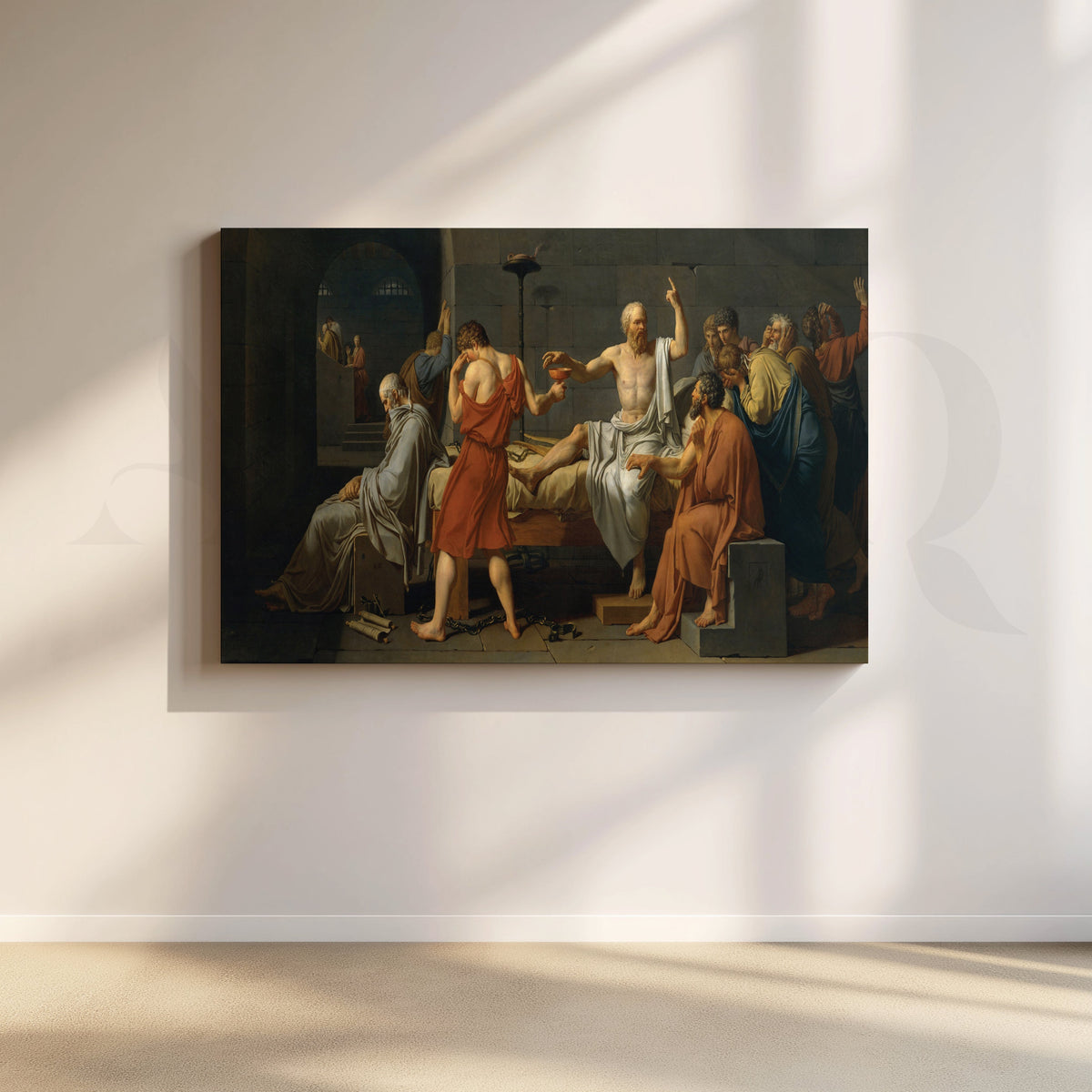 Death of Socrates Canvas Artwork – Asha Art Studio