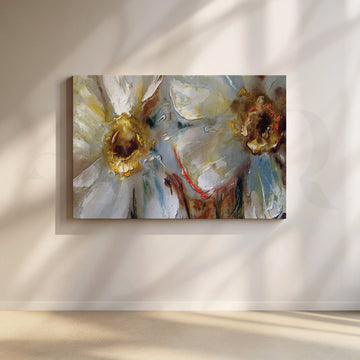 Lily Blossom Canvas Artwork – Asha Art Studio