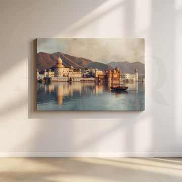 Udaipur Lake Palace Canvas Artwork – Asha Art Studio