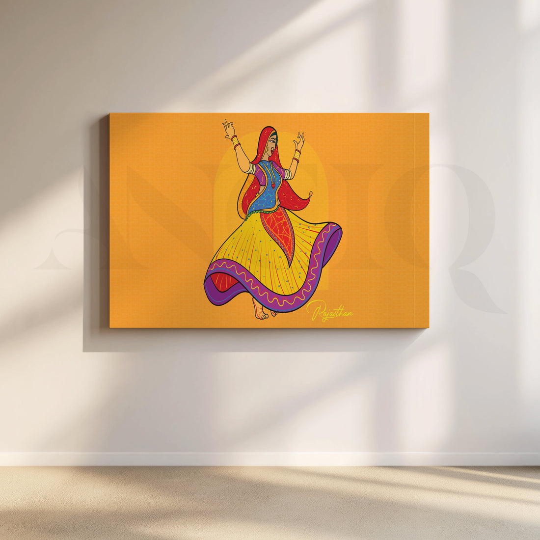 Dance of Colors Canvas Artwork – Asha Art Studio