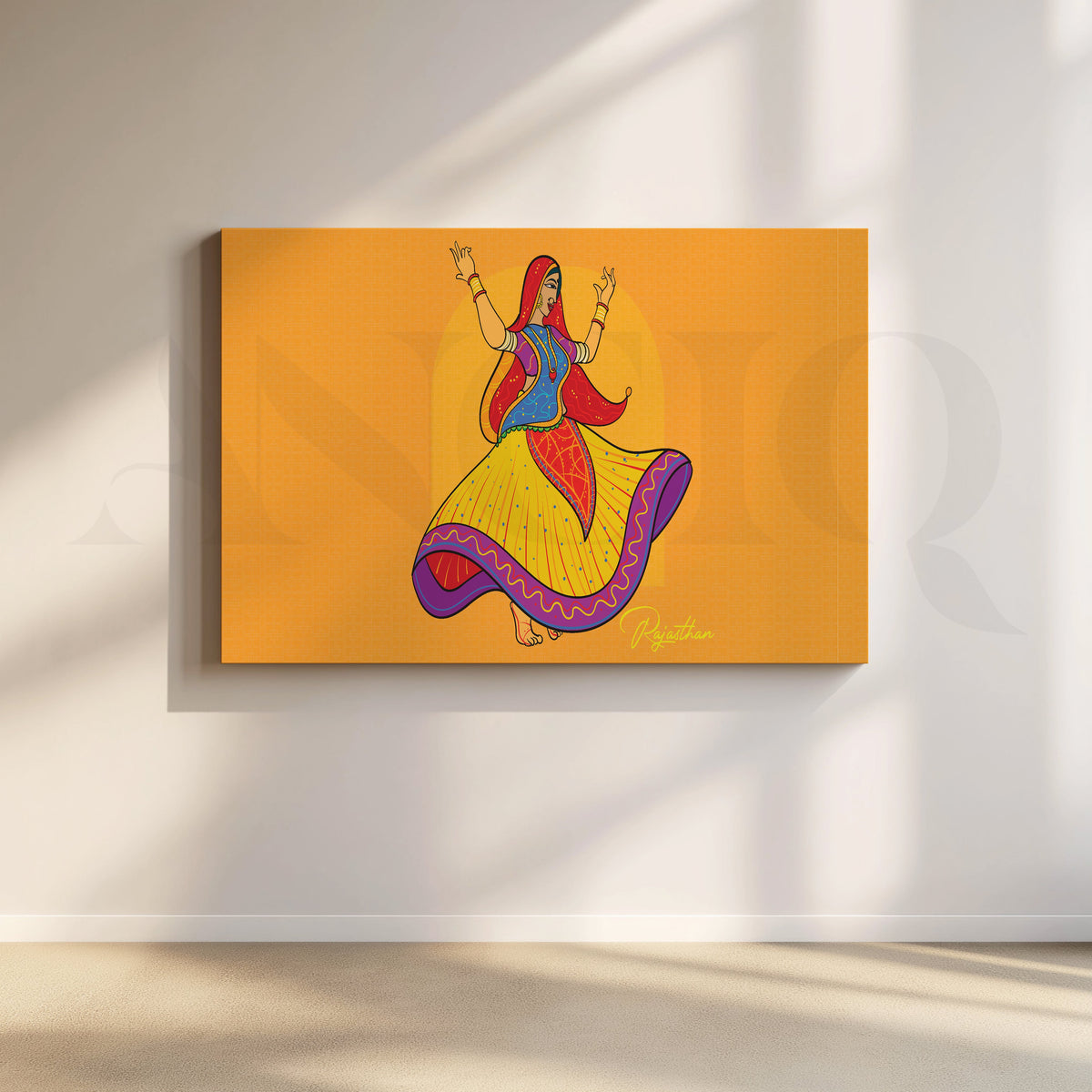 Dance of Colors Canvas Artwork – Asha Art Studio