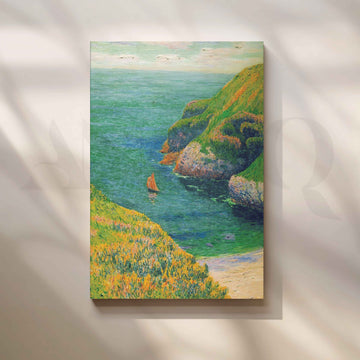 Henri Moret Coastal Cove Canvas Artwork – Asha Art Studio