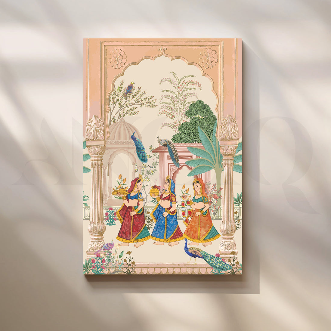 Cultural Celebration Canvas Print Artwork – Asha Art Studio
