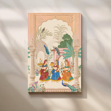 Cultural Celebration Canvas Print Artwork – Asha Art Studio