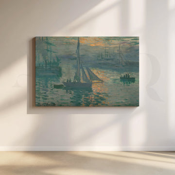 Harbor Glow Sailboats Canvas Artwork – Asha Art Studio