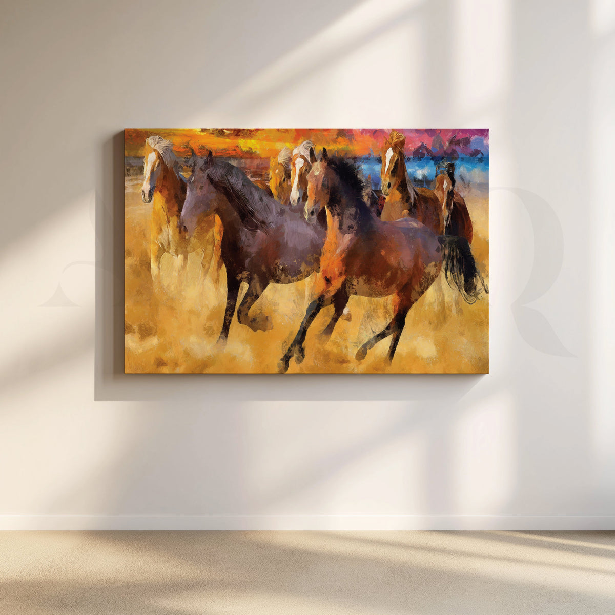 Chasing the Horizon Canvas Artwork – Asha Art Studio