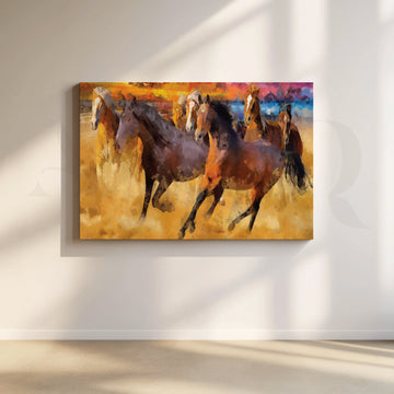 Chasing the Horizon Canvas Artwork – Asha Art Studio