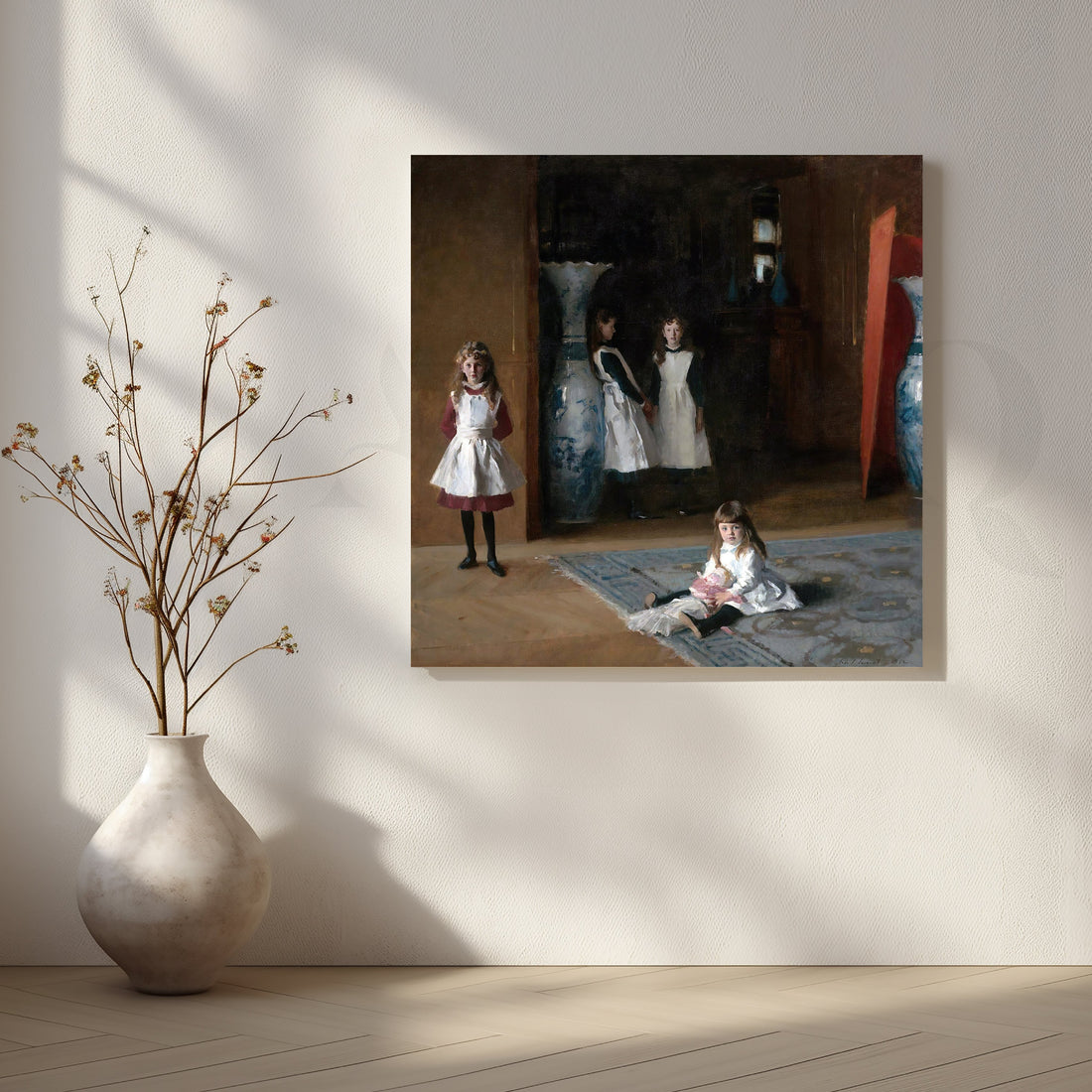 Parlor of Little Maids Canvas Artwork – Asha Art Studio