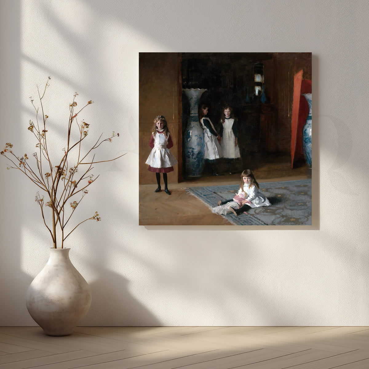 Parlor of Little Maids Canvas Artwork – Asha Art Studio