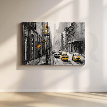 City Pulse Canvas Artwork – Asha Art Studio