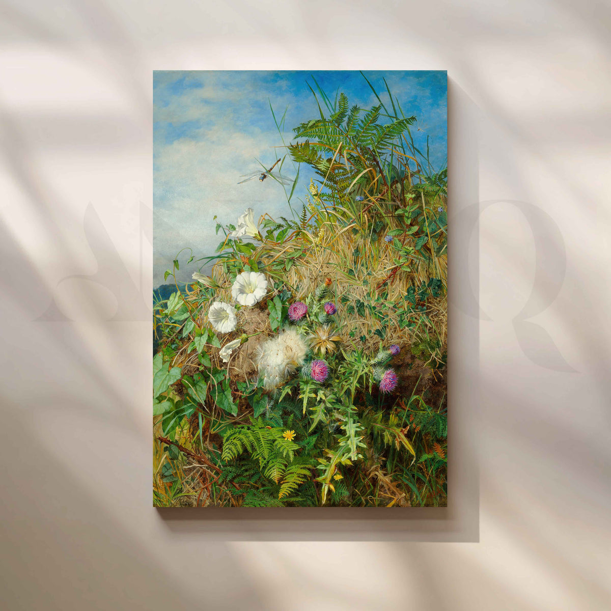 Wild Meadow Botanical Canvas Artwork – Asha Art Studio