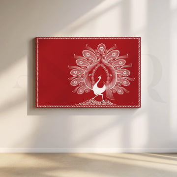 Timeless Tapestry of Tribal Tales Canva Artwork – Asha Art Studio