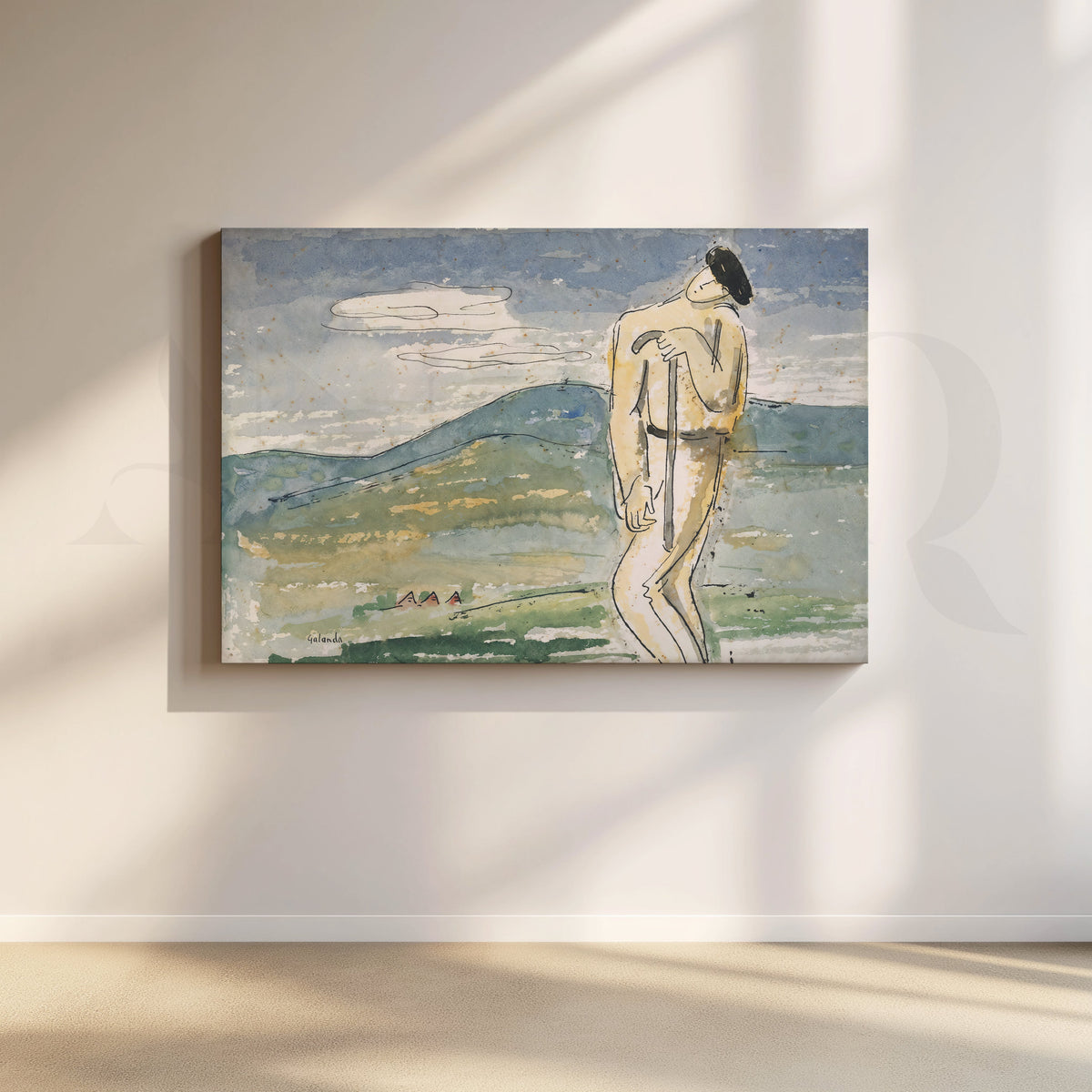 Minimalist Figurative Canvas Artwork – Asha Art Studio