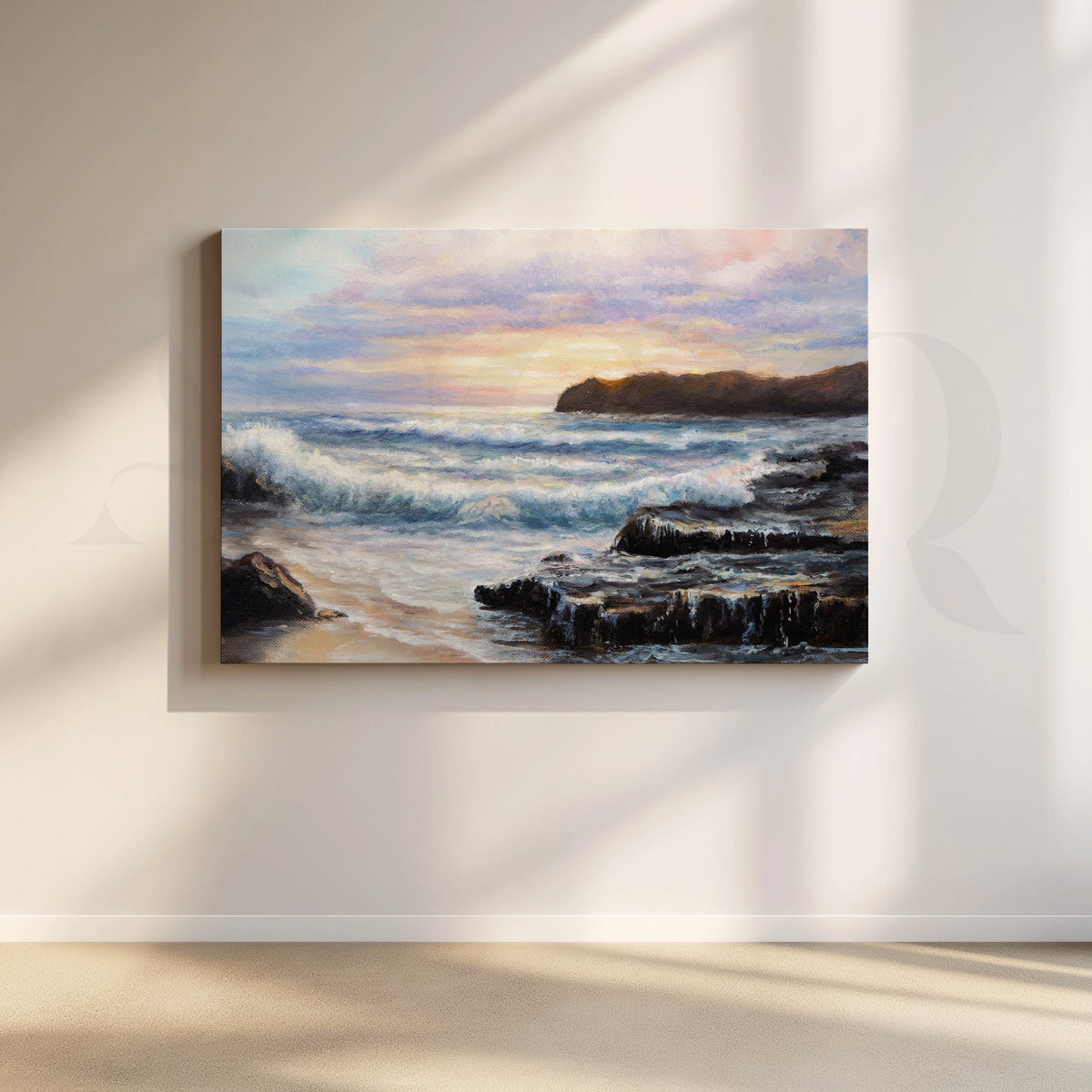 Ocean Symphony Canvas Artwork – Asha Art Studio