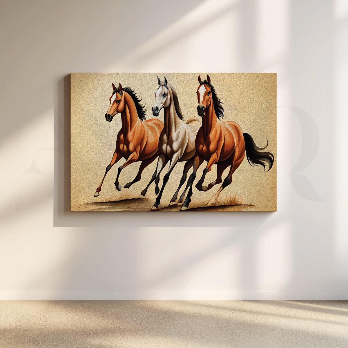 Dynamic Trio Canvas Artwork – Asha Art Studio