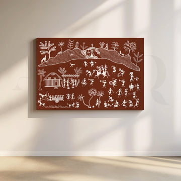 Timeless Echoes Canvas Artwork – Asha Art Studio