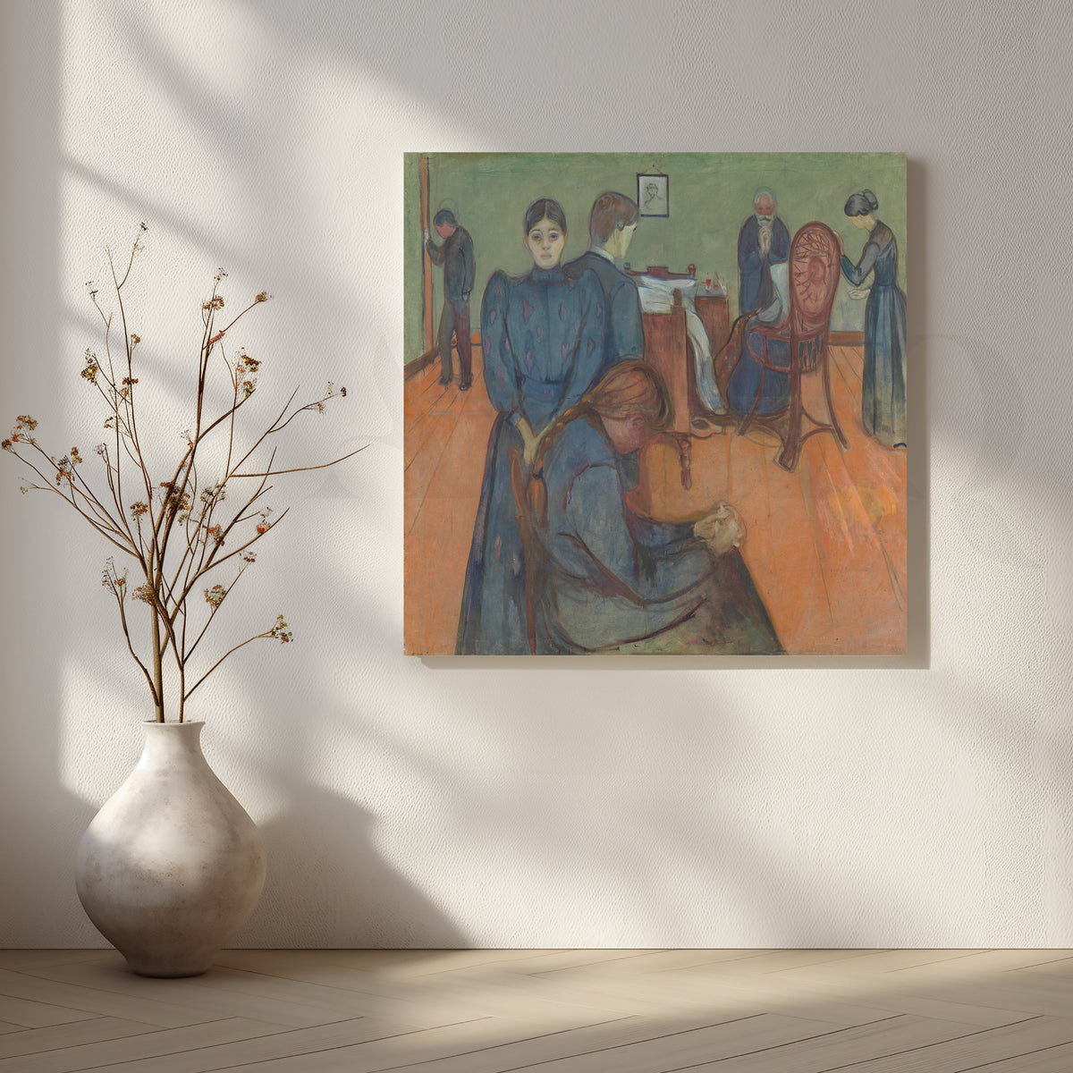 Quiet Vigil Canvas Artwork – Asha Art Studio
