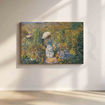 Impressionist Garden Walk Canvas Artwork – Asha Art Studio