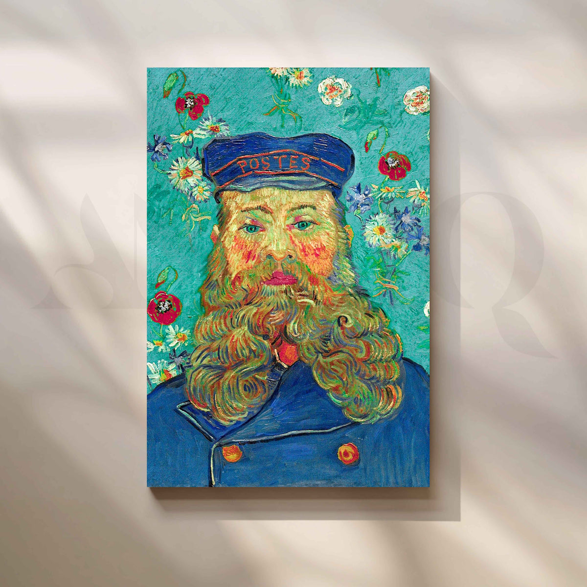 Van Gogh Postman Portrait Canvas Artwork – Asha Art Studio