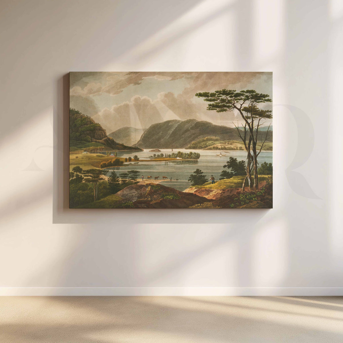 Classical Lake Valley Canvas Artwork – Asha Art Studio